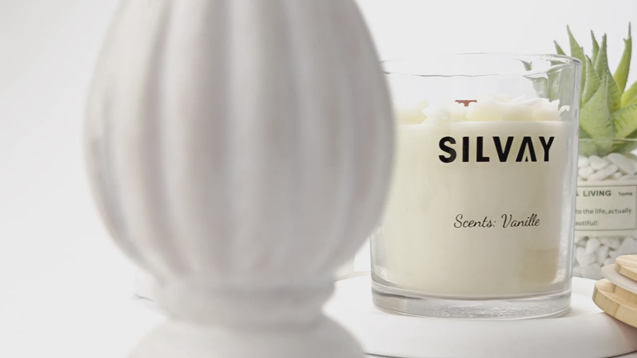 XL Handgemaakte Rozenkaars – 100% Natuurlijke Sojawas | Vanille & Cake Geur